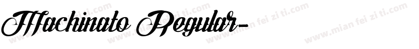 Machinato Regular字体转换